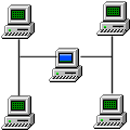  animated gif of networked computers